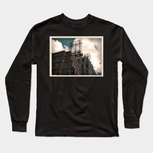 Hotel neon sign in Manhattan, NYC - Kodachrome Postcard Long Sleeve T-Shirt